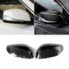 Real Carbon Fiber Side Mirror Add On Cover Caps For INFINITI Q50 Q70 2014+