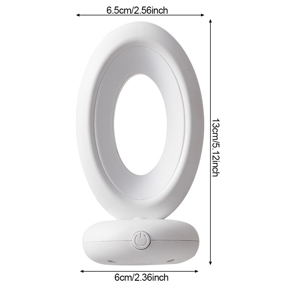 Creative Rotating Remote Control LED Night Light Plug-In Soft Light Eye Protection Sleep Atmosphere Bedroom Bedside Lamp