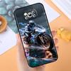 Креативная крутая накладка для телефона с мотоциклистом Для Xiaomi Mi Poco F3 F4 F5 F6 X3 X4 X5 X6 X7 M3 M4 M5 M6 M7 GT Pro 5G Черный Чехол для Телефона