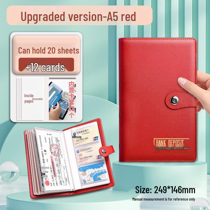 Многофункциональный большой сертификат депозита и зажим для денег для банковского использования