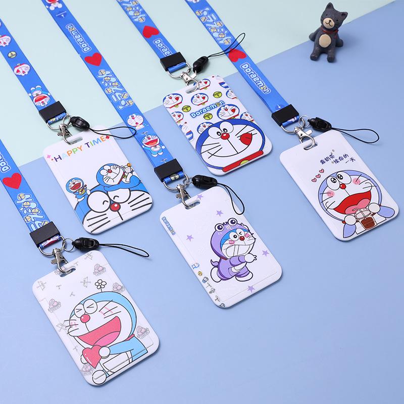 Doraemon Meal Card Holder - Cute Student & Work ID Lanyard, Access Control & Bus Card Holder