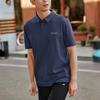 Skechers Дышащая быстросохнущая спортивная рубашка-поло мужская верх Синий-Академический синий P225M187-02MZ