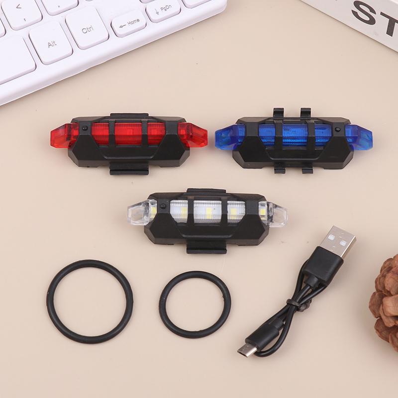 Водонепроницаемый задний фонарь для велосипеда с USB-зарядкой, наружный ночной фонарь для велоспорта, сигнальный фонарь для ночной езды, аксессуары для горных и шоссейных велосипедов