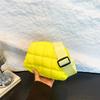 Macaron Small Backpack Women's Summer New Simple Bubble Cloud Fanny Pack Fashionable Checkered Breast Bag