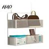 Bedroom Hanging Storage Rack Door Organizer with Hooks Sturdy Construction Mesh Hanger Hook Design Easy to Assemble Detachable Behind Basket