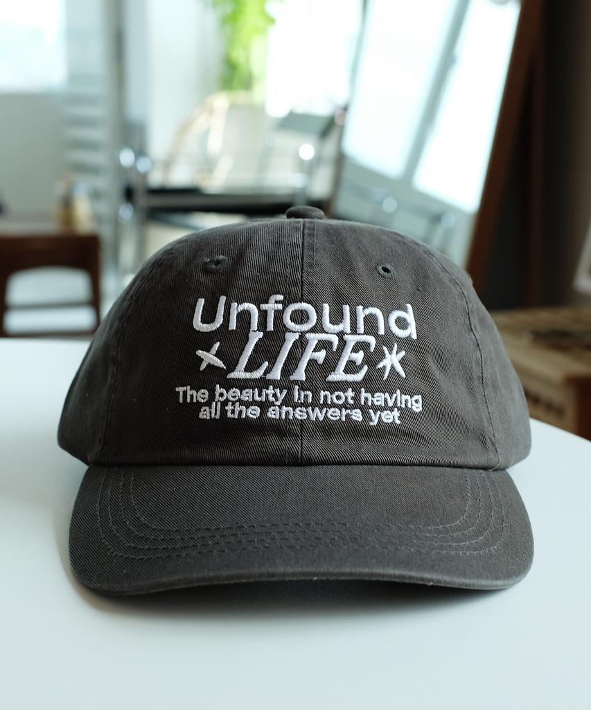 Кепка-бейсболка Beollunpeulenjeu Unfound Life, стираная, серого цвета камня