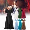 Medieval Lady Renaissance Gown Dress Cosplay Decoration Costume Set Performance