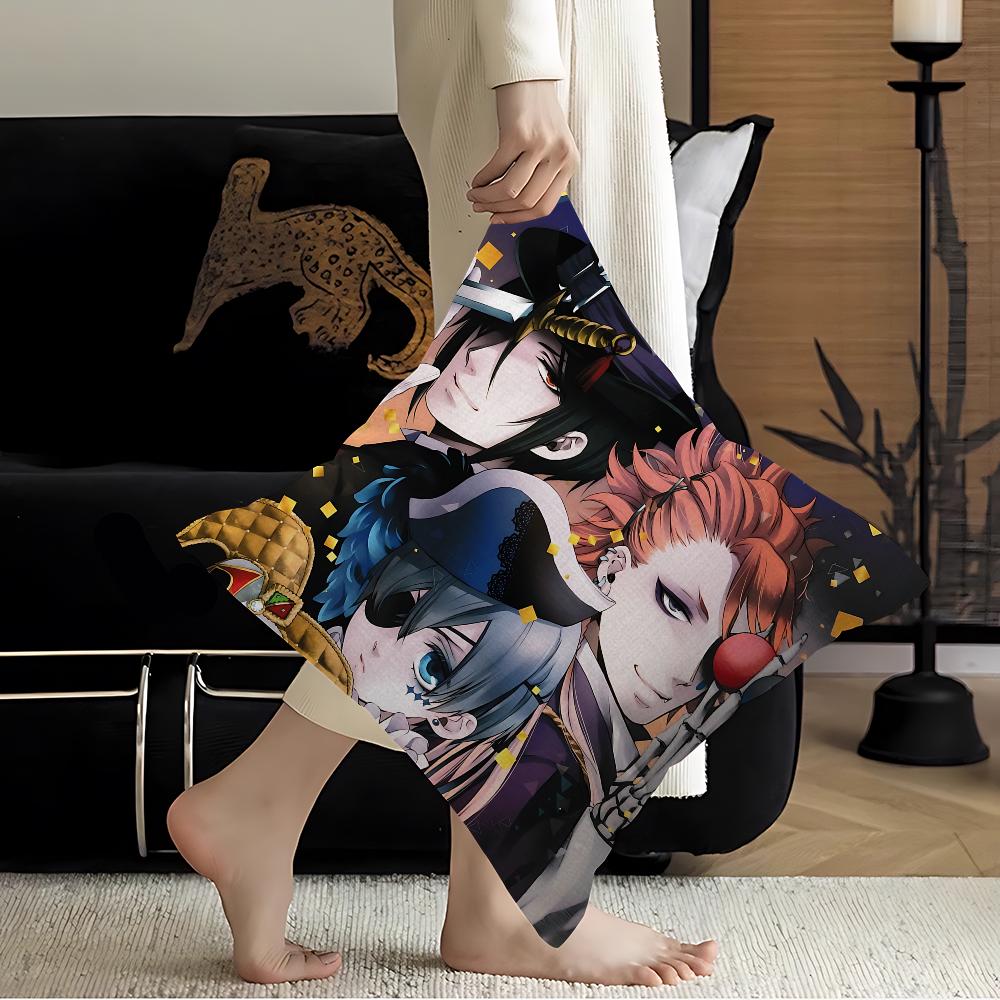 Black Butler Cushion Cover Inches Farmhouse Decor Home Throw Pillow Covers For Couch Decorations