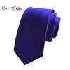 Cozy Up Solid Color Tie Men Thin and Narrow Version Formal Dress Business Wedding 148x6x3.5cm