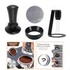 Coffee Tamper Set Adjustable Pressure Comfortable Bean Press Leveler Barista