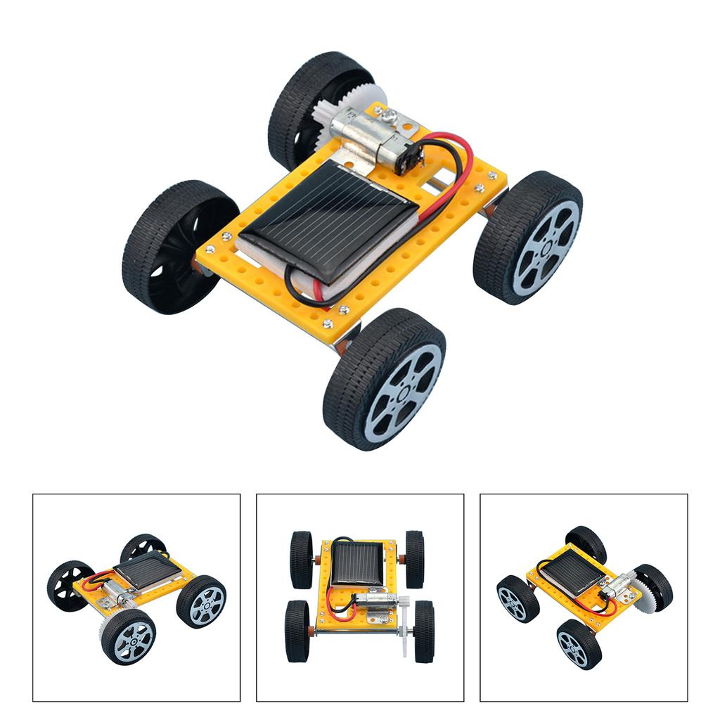 Mini Solar-Powered Car Gadget Small Solar Power Toy Car Educational Solar Powered Toy Kids Scientific Experiment Toy