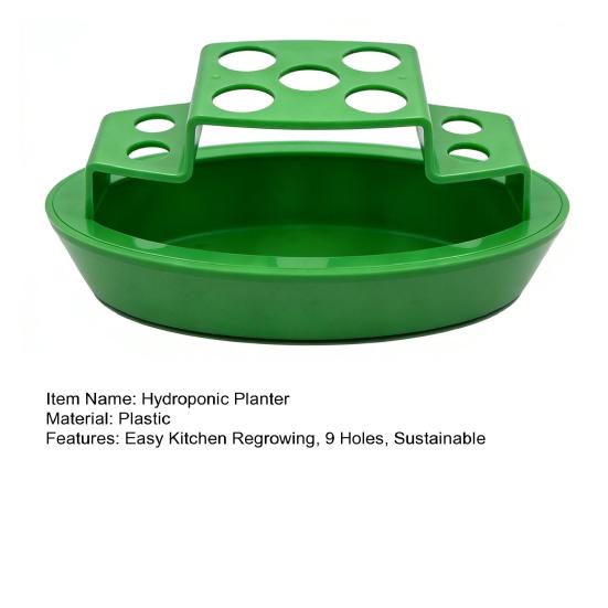 Гидропонная посадочная машина для зеленого лука, настольная станция для размножения растений, посадочная машина для отращивания зеленого лука с 9 отверстиями, легкое кухонное отращивание для свежего зеленого лука
