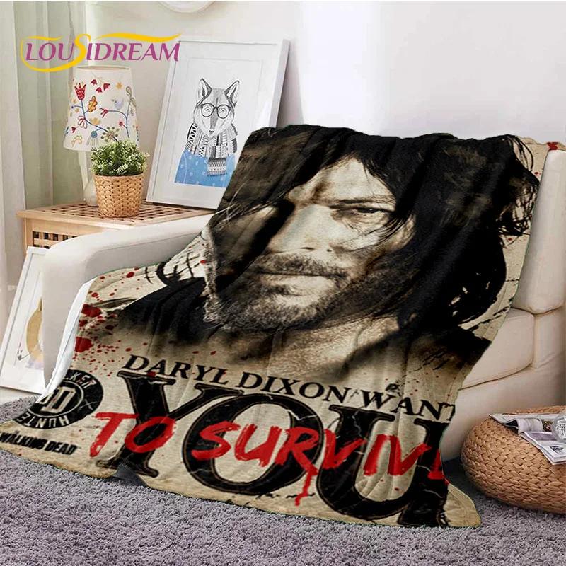 The Walking Dead Lincoln TWD Soft Flannel Blanket for Beds Bedroom Sofa Picnic,Throw Blanket for Cover Outdoors Leisure Nap Gift