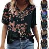 Women's Fashion Casual Printed Short-sleeved Loose T-shirt Top
