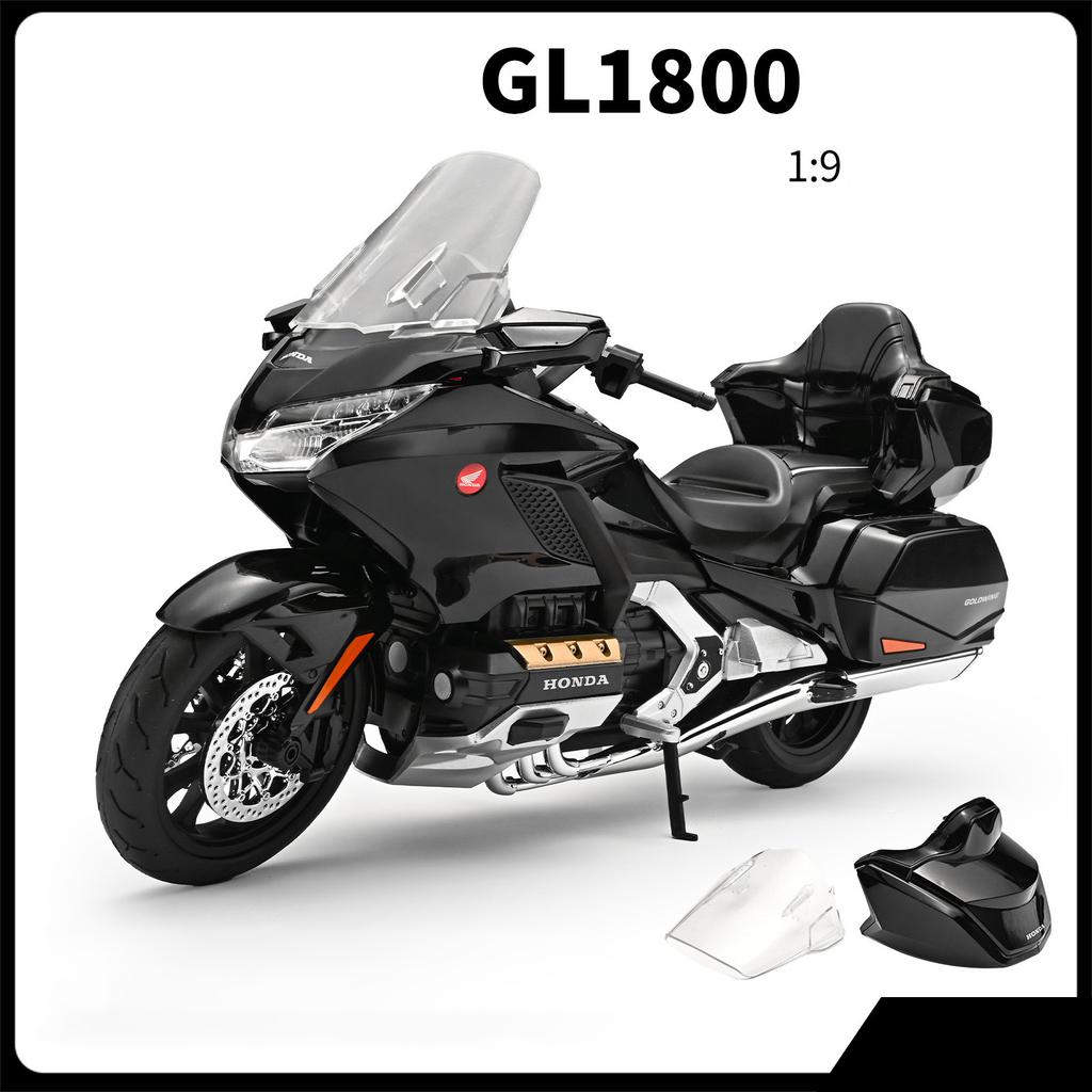 1/9 HONDA Gold Wing GL1800 Сплав Спортивная Модель Мотоцикла Литьевой Металл Модель Туристического Мотоцикла Звук Свет Детская Игрушка Подарок