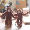 Милая маленькая обезьянка подвеска плюшевая игрушка кукла орангутанг сумка подвесное украшение брелок кукла