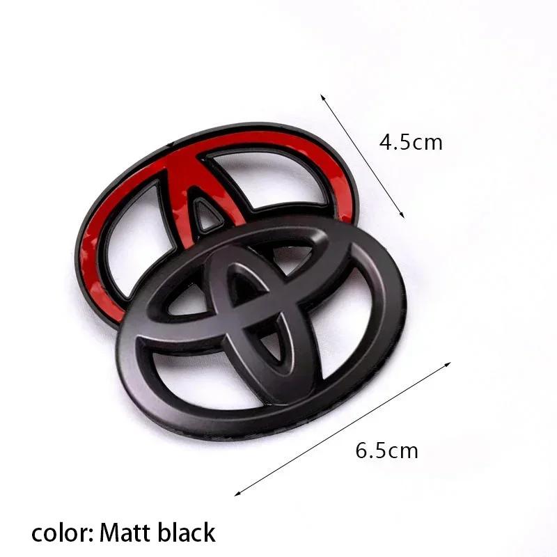 wqctu10 steering wheel Toyota logo ABS For Toyota Coorolla Camry reiz RAV4 Crown Avalon CHR car logo sticker label modified accessories