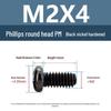 Yigu Black Nickel Carbon Steel PM Phillips Round Head Screws m2-m4 Pan Head Machine Screws for Electronics