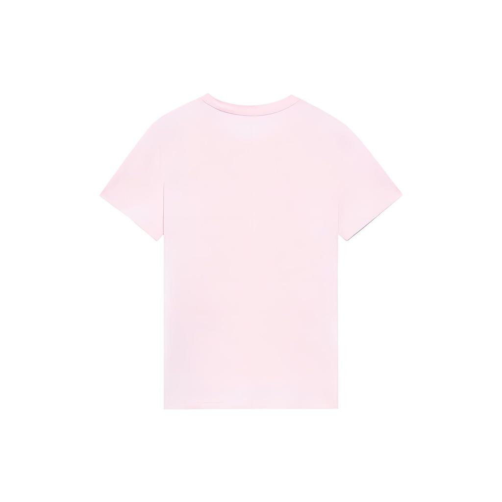 Футболка с коротким рукавом Li Ning Sakura Series, повседневная, дышащая, с принтом сакуры, женская, розовая, AHSS914-2