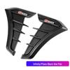 Universal Shark Fin Side Air Outlet Hood Fender Sticker for Car Decoration.