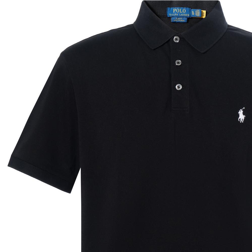 Polo Ralph Lauren Slim Fit однотонная рубашка поло мужская черная 710541705-007