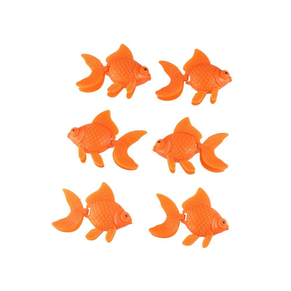 10pcs Lifelike Realistic Goldfish Simulation Moving Goldfish Plastic Gold Fish Landscaping