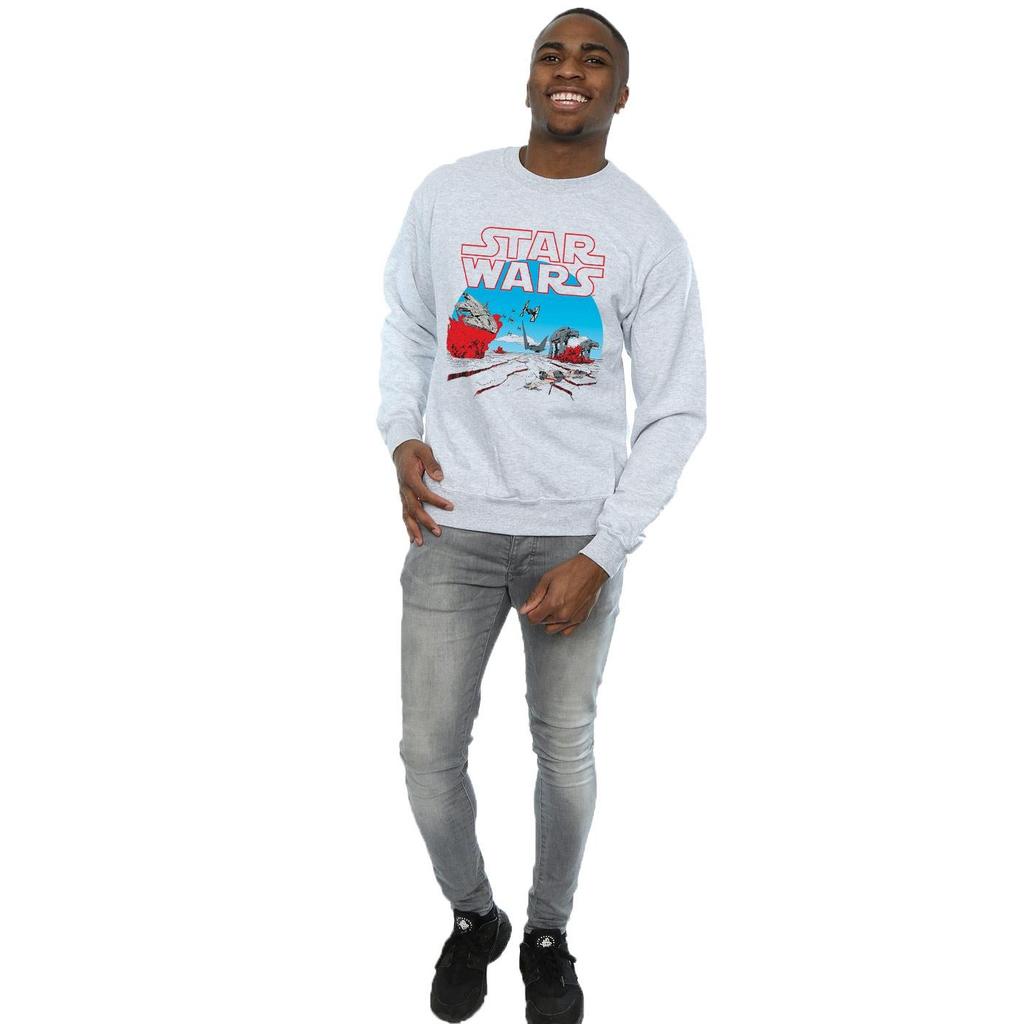 Star Wars Mens The Last Jedi Action Scene Sweatshirt