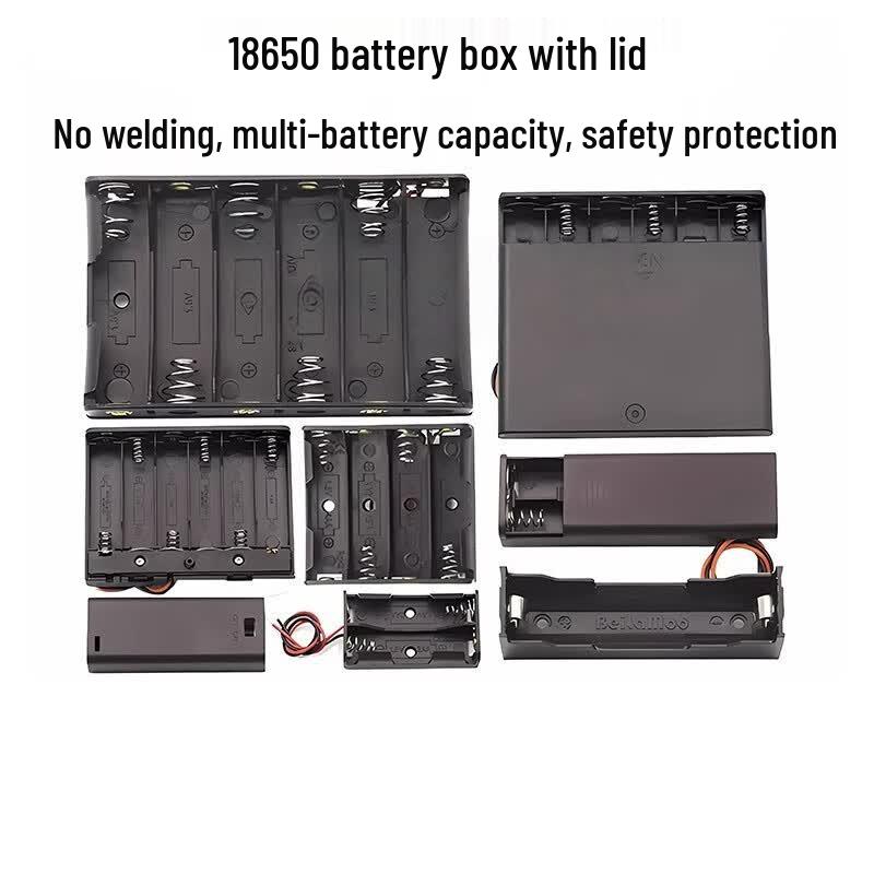 Kaixiang 12V/23A 1-Cell Wired Battery Holder with Lid (2-Pack)