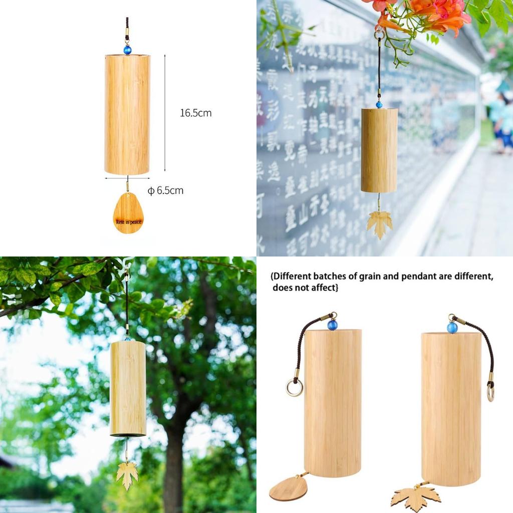 Wooden Bamboo Chime Ornament With Handcrafted Technique For Gift And Home Decoration