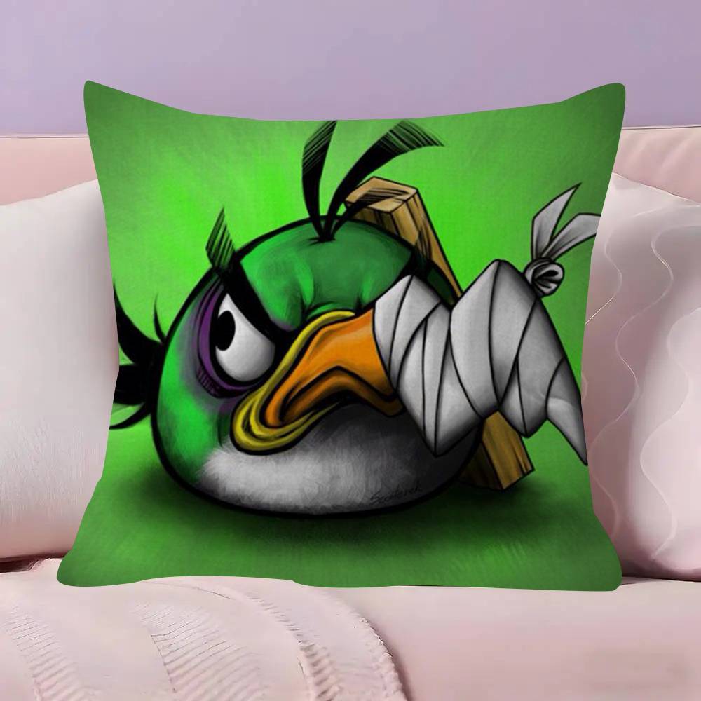 Animation AAAngry Birds Cartoon Pillow Cushion Cover Pillowcase Living Room Sofa Home Decor Customized