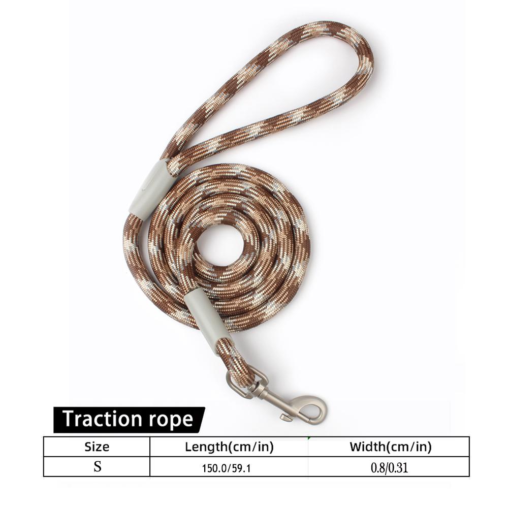 Классический ошейник и поводки для собак, 2 в 1, черная сетчатая веревка P, нейлоновый поводок, регулируемый нескользящий ремень, шлейка для тренировочной собаки, поводок