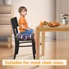 Non Slip Kids Booster Seat Child Dining Table Booster Seat with Adjustable Safety Belt & Fastening Strap Cartoon Booster Cushion