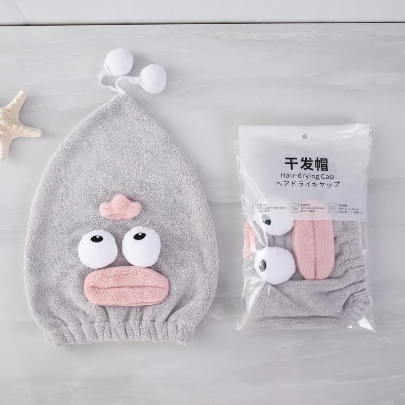 Рыба-клоун Забавная Водопоглощающая Шапочка для сушки волос из кораллового вельвета Мультяшная Милая Животное Питомцем Трехмерная Форма Шапочка для душа