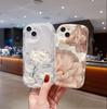Чехол «Золотые Цветы Лотоса» для POCO F3 F7 F8 Ultra X7 X6 M7 Pro X3 NFC Xiaomi 14 15T PRO Мягкий Силиконовый Волнистая Боковая Сторона Мягкий Чехол