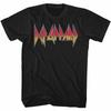 Def Leppard Классический Логотип Черная Взрослая Футболка Мужская Женская Футболки Топ