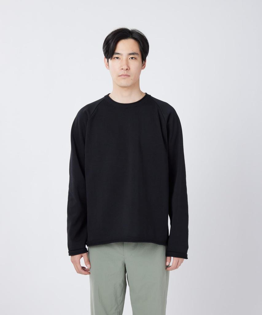 Snow Peak Knit Pullover Knit Sweater Cut and Sew Long Sleeve BLUE M Water-Repellent KN-26SU001 T-Shirt Men's Women's