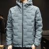 Осень и зима новая мужская теплая хлопковая куртка модная ветрозащитная куртка на молнии с капюшоном на открытом воздухе повседневная мужская зимняя утепленная хлопковая куртка плюс размер S-5XL