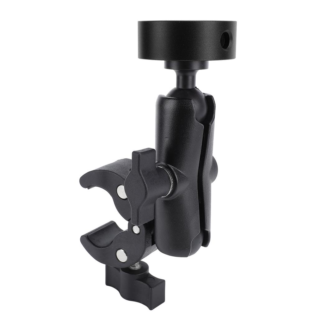 Крепление лестницы для автодома Мини АБС Алюминиевый сплав Многофункциональное регулируемое крепление-зажим для столба Автодом Прицеп Яхта Черный