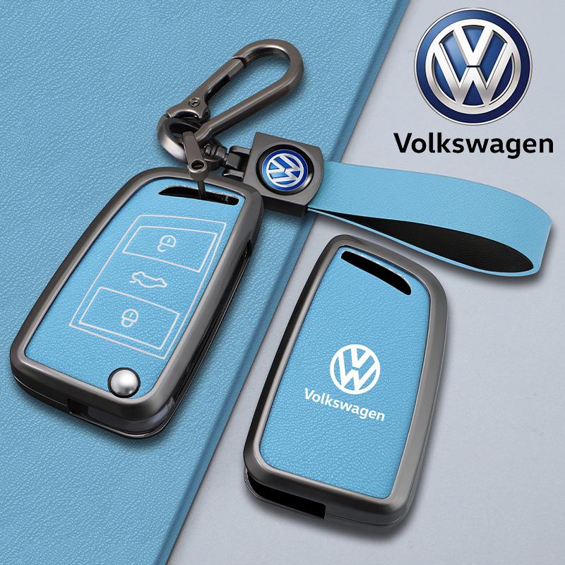 Для VOLKSWAGEN VW Чехол-защита-держатель из цинкового сплава и кожи для умного дистанционного ключа автомобиля для VW Volkswagen Passat 2017 Брелок