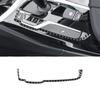 Carbon Fiber Car Gear Panel Decoration Cover Trim Sticker for BMW 5 Series G30 2018- Auto Interior Accessories