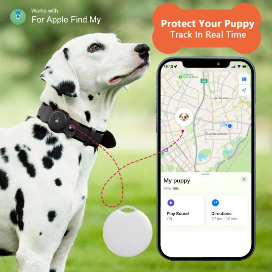 Ошейник для домашних животных с водонепроницаемым GPS-трекером для отслеживания местоположения собак в реальном времени и длительным сроком службы батареи