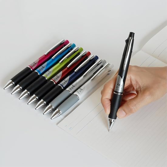 Многофункциональная ручка Mitsubishi Pencil JETSTREAM 4&1 0.7 Серебристая Легко пишет MSXE510007.26