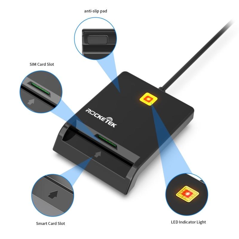 New Arrivals CR301 SIM ID Bank Card USB 2.0 CAC Smart Card Readers