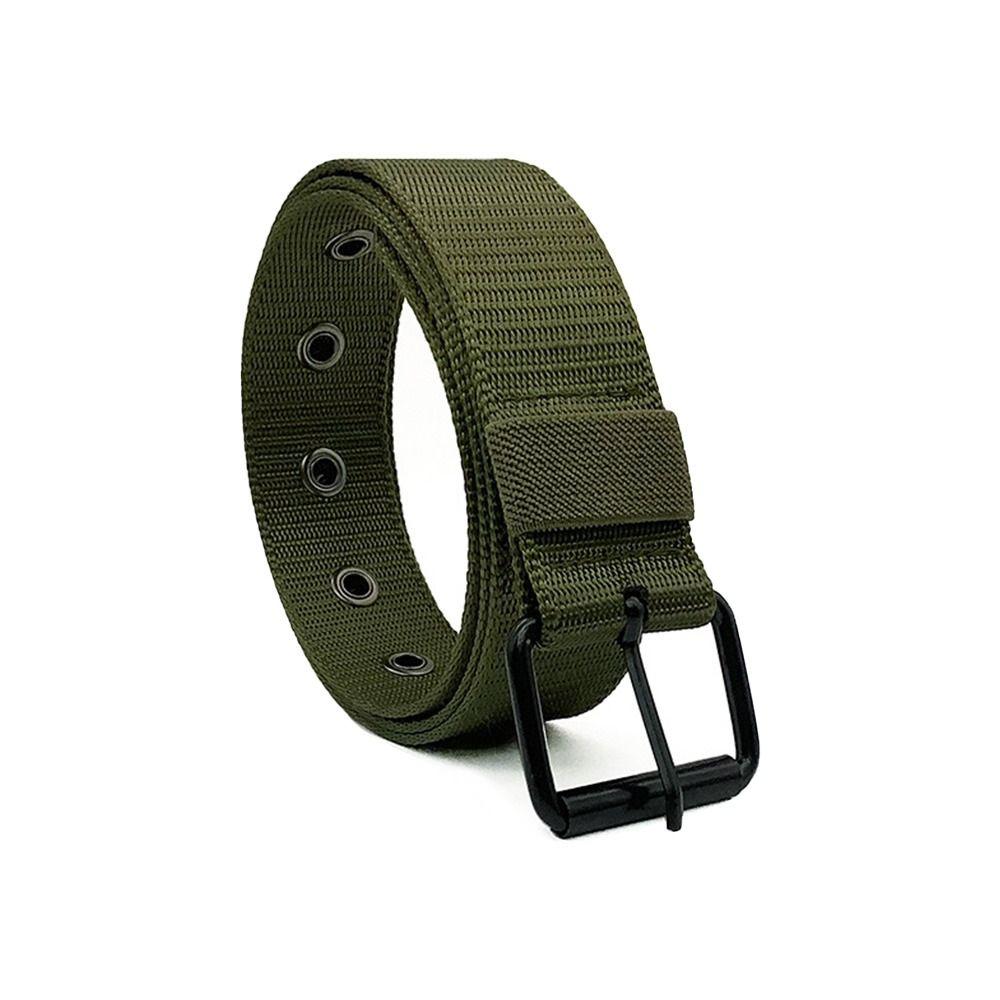 Vintage Casual Nylon Canvas Braided Belt Pin Buckle Waistband Weave Waist Band Ladies Dress Strap