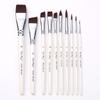 Набор из 17 кистей для аквагрима: Крючковая линия, тиснение, ряд, плоский пик, косой пик, лепестковые кисти