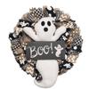 Halloween Ghosts Wreath Cartoon Smile Ghosts Autumn Wreathes Home Party Hanging Pendant Decoration Supplies