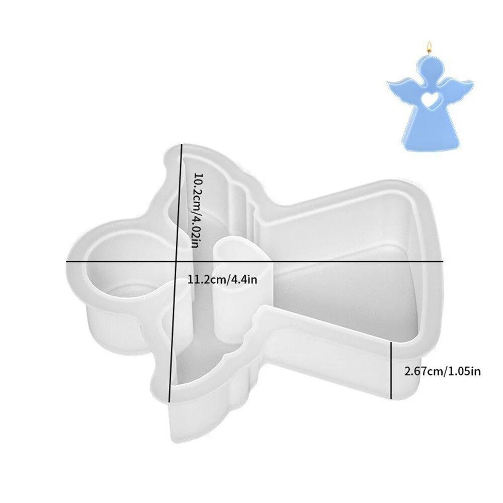 Милый ангел, силиконовая форма для свечи, гипсовая, устанавливаемая на автомобиль, расширяющаяся гипсовая форма для украшения, пасхальная форма для ароматерапии