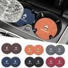 Car Anti-slip Water Cup Heat Insulation Mat Suede Decor Coaster For Renault Megane 2 3 Koleos Duster Clio 4 Logan Captur Kadjar S444