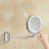 Double-sided Bathroom Makeup Mirror 360° Rotating Telescopic Makeup Mirror Bathroom