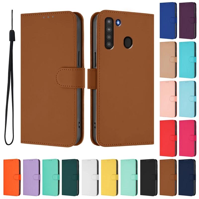 Для Galaxy A21 бумажник кожаный флип-чехол SamsungGalaxyA21 защитный чехол Coque Fundas Shell для Samsung Galaxy A21